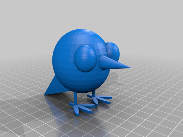 uccello fatto armeggiare fishy22 3D print model - Mito3D