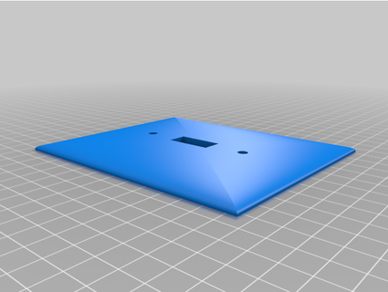 light switch plate -125x width mikeballs 3d print model - Mito3D