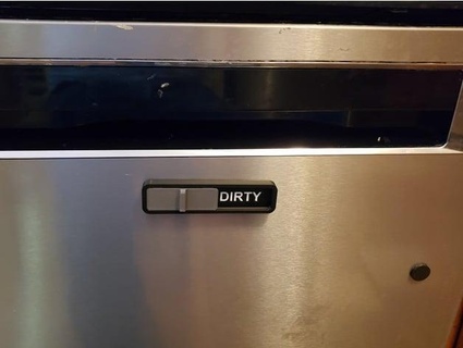 clean dirty sign dishwasher - updated 2 28 2022 tc fea 3d print model - Mito3D