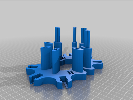 triplo gaita suporte aviso 3d print model - Mito3D