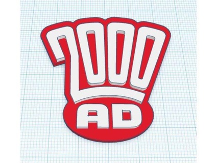 2000 ad logo anomik 3d print model - Mito3D