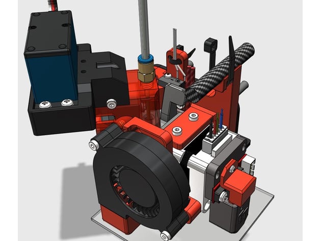 smuff - dde biqu-h2 mount integrated filament-cutter ender-3 technik gegg 3D print model - Mito3D