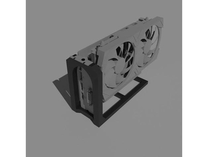 gpu minería soporte cuadro estante doraemonlab 3d print model - Mito3D