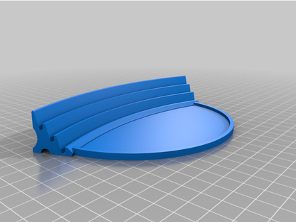 curved modular card holder - tray board games mrtasselhof 3d print model - Mito3D
