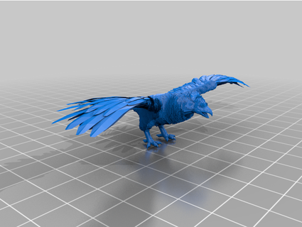 arca pájaro plateado xenomorph636 3d print model - Mito3D