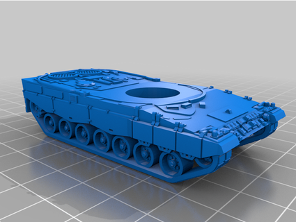 1 100 Rahmen Leopard 2 kzentium 3d print model - Mito3D