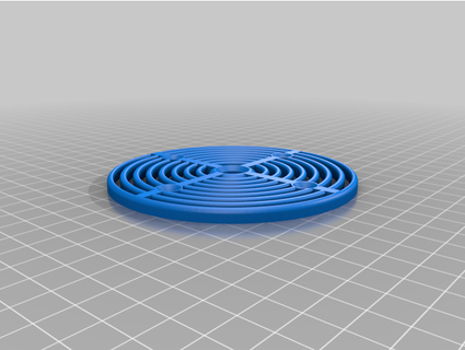 100mm ventilation gril texasbelle 3d print model - Mito3D