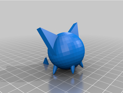 Blau Exorzist Kohle Teer Plastikroboter 3d print model - Mito3D