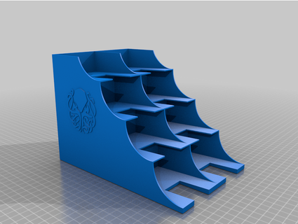 multi Karte Deck Halter Unterstützung Cybernauten 3d print model - Mito3D