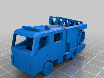 fire engine raccoo 3d print model - Mito3D