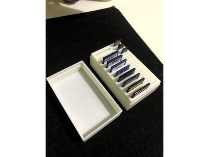 memory card box amirk2 3d print model - Mito3D