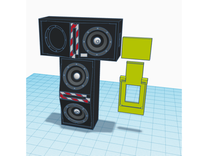 klf - white room speakers polerix 3d print model - Mito3D