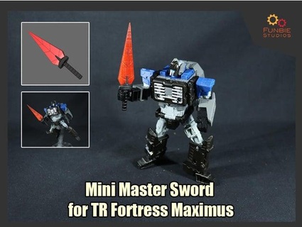 mini master sword transformers titans return fortress maximus funbiestudios 3d print model - Mito3D