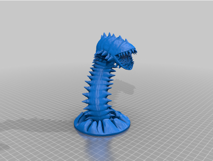 purple worm updated mz4250 3d print model - Mito3D