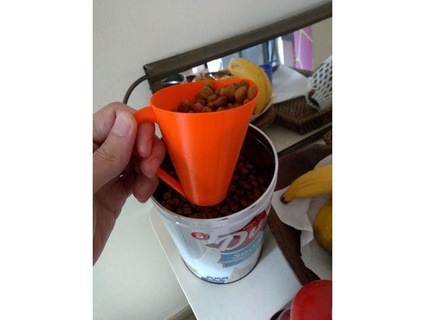 cat dog food cup danielcapua 3d print model - Mito3D