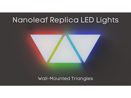 triangle led lights trashy21 3d print model - Mito3D