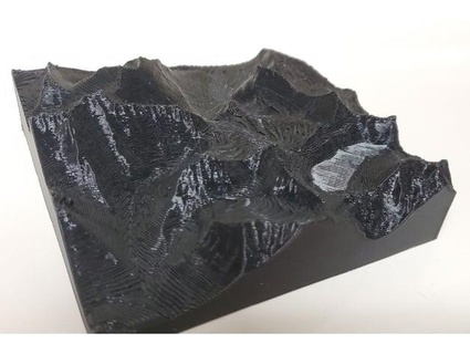 Logan's bestehen Gletscher Nation Park Terrain Fliese Noah Goyette 3d print model - Mito3D