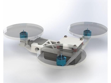 Mikro Trikopter sub 250g induzierter Wirkstoff 3d print model - Mito3D