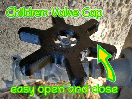 children valve handle akimakes  3d print model - Mito3D