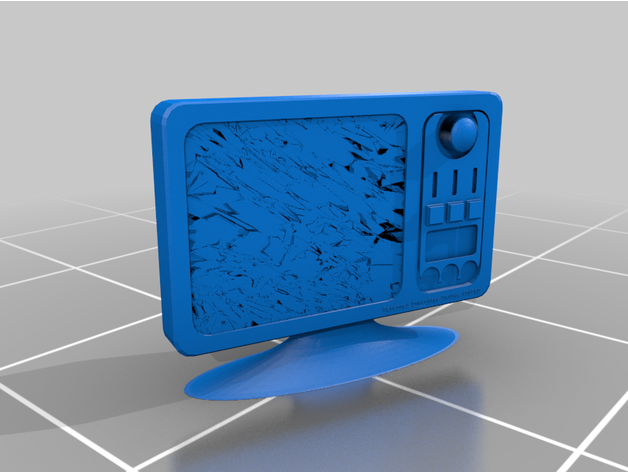 Bilim kurgu bilgisayar monitör taş kafatası stüdyolar dnk85 3D print model - Mito3D