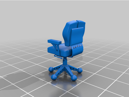 science fiction bureau chaise calcul crâne studios dnk85 3d print model - Mito3D