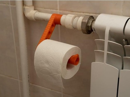 toilet paper roll holder korotyshka 3d print model - Mito3D