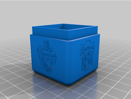 harry potter house logos box lid maly193 3d print model - Mito3D