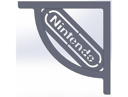 equerre d' etiqueta logo nintendo rustyvince63 3d print model - Mito3D