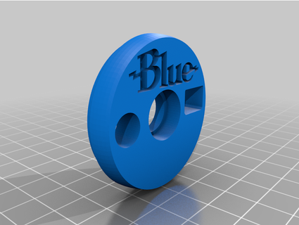 azul Yeti nano Prêmio USB cabo protetor makerandrew 3d print model - Mito3D