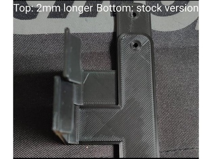 absima sherpa klick karohalter body mount 2mm longer 1to1 3d print model - Mito3D