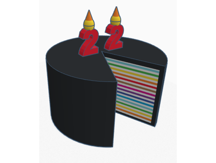 rainbow cake kovabunch 3d print model - Mito3D