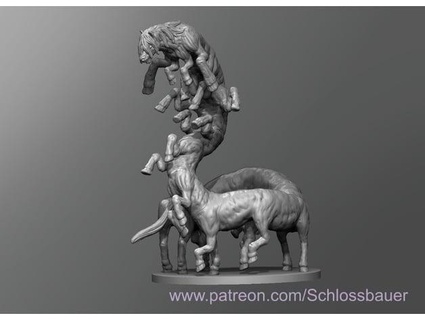 mutiert Pferd Schloßbauer 3d print model - Mito3D