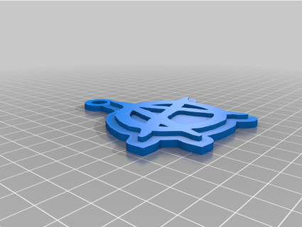 anarchy keychain pierrovore 3d print model - Mito3D