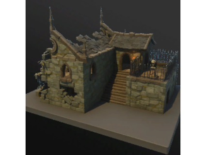 abandonné habitation fortnite intellivision 3d print model - Mito3D
