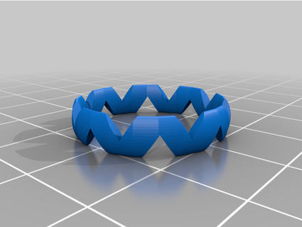 wavy ring ccl-dmlm 3d print model - Mito3D