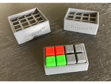 keypad 8 12 16 switches raspi pico maker-rolf 3d print model - Mito3D