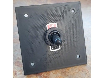 pinball power switch plate outpostkodelia 3d print model - Mito3D