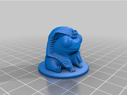 fred frog he's egyptian pharoah fraseyboo 3d print model - Mito3D