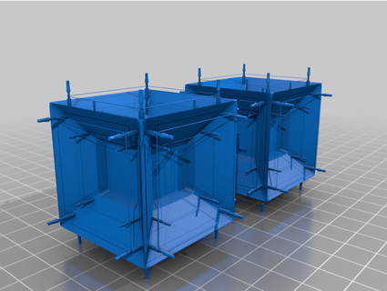 6d tesseract - ionic lifter concept raqia-design 3d print model - Mito3D