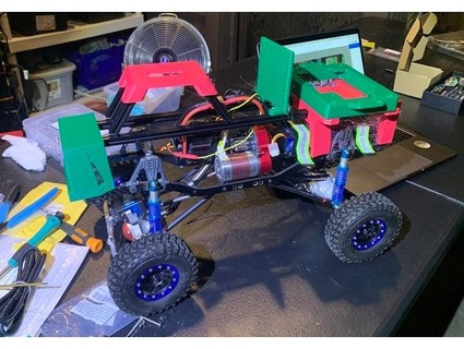 Autônomo scx10 chassis arauto alienígena 3d print model - Mito3D