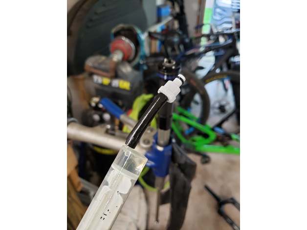 Rockshox cargador sangrar adaptador hudnuts 3D print model - Mito3D