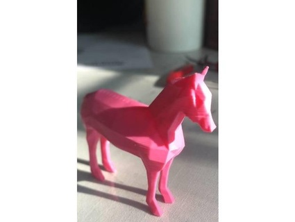 low poly horse tail baopaopau 3d print model - Mito3D