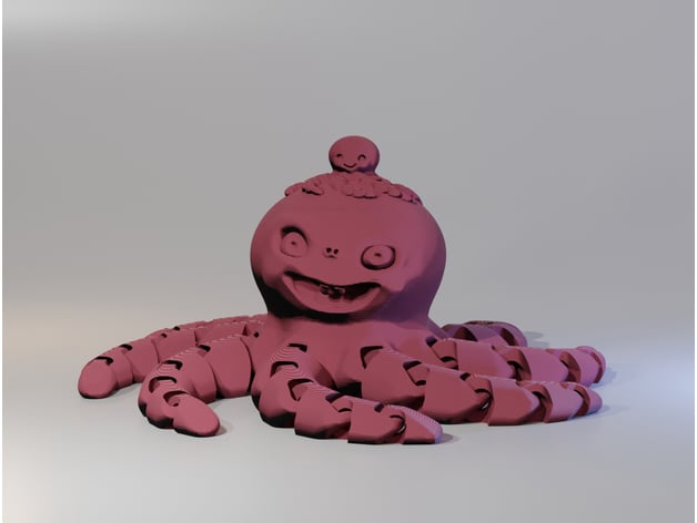 terrifiant mignonne poulpe jacky3131 3D print model - Mito3D