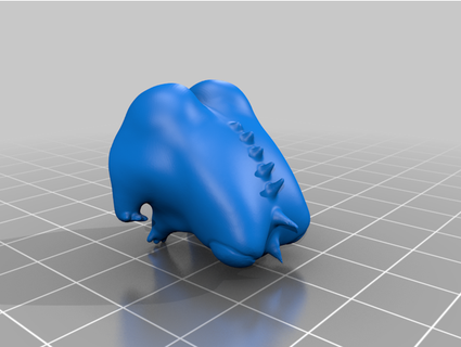 fred frog butt thicc spikes electrojed 3d print model - Mito3D