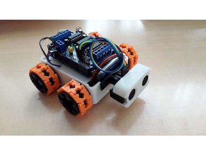 obstacle avoiding robot costgazelle 3d print model - Mito3D
