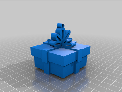 gift box ornament ccl-dmlm 3d print model - Mito3D