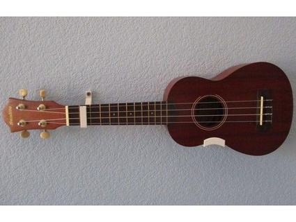 sideways ukulele wall hanger mount mc cheese 3d print model - Mito3D