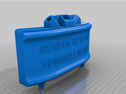 gender reveal claymore andrewsorg 3d print model - Mito3D