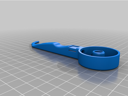 dental flosser spool holder patriotdesigns 3d print model - Mito3D
