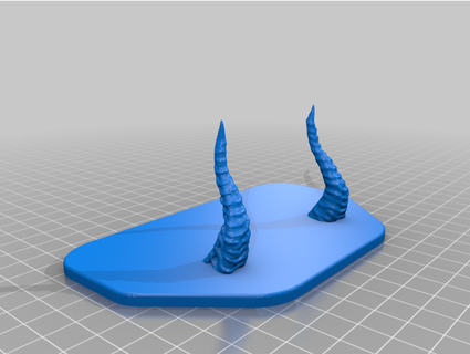 dragon horn sword wall hook holder rangerholt 3d print model - Mito3D